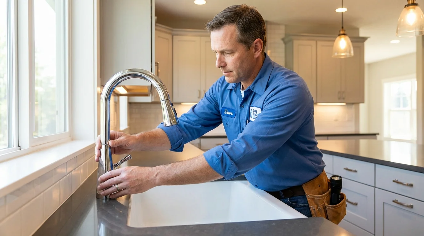 Kitchen faucet installation by Johns Plumbing LLC in Hilo