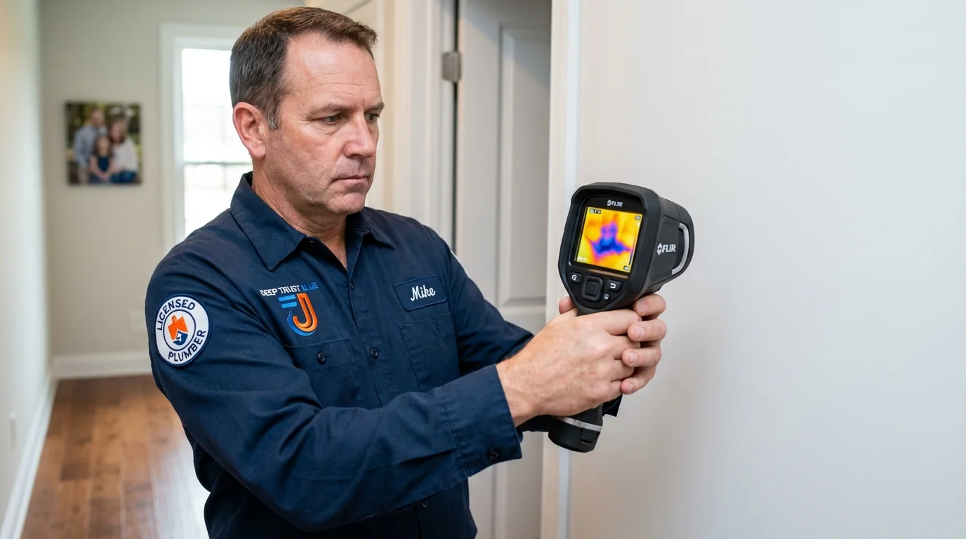 Thermal imaging leak detection by Johns Plumbing LLC in Hilo